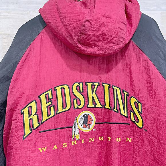 Washington Redskins Vintage Nylon Puffer Jacket Embroidered Logo 7 Mens Large - Picture 7 of 11